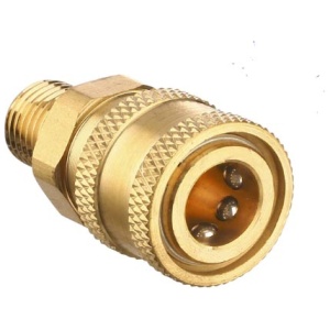 Brass Quick Coupler with Male Thread 1/4"