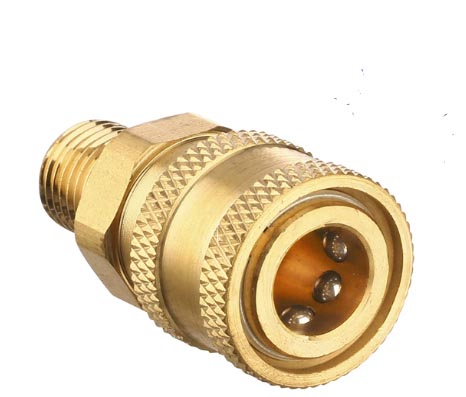 Brass Quick Coupler with Male Thread 1/4"