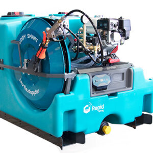 Rapid Spray Scout 600 litre UTV weed sprayer with Single 150 mtr Mega Drive Buddy Reel